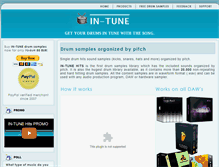 Tablet Screenshot of drumhits.biz